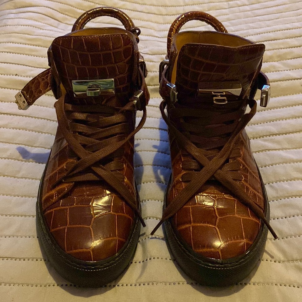 Brand New Brown Snake Skin Buscemi (Size 42 / mens 9)